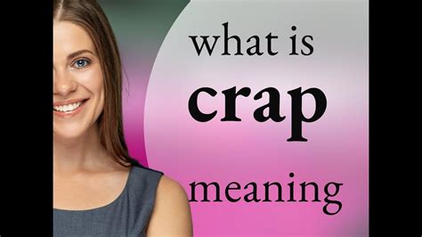 crap meaning|CRAP .